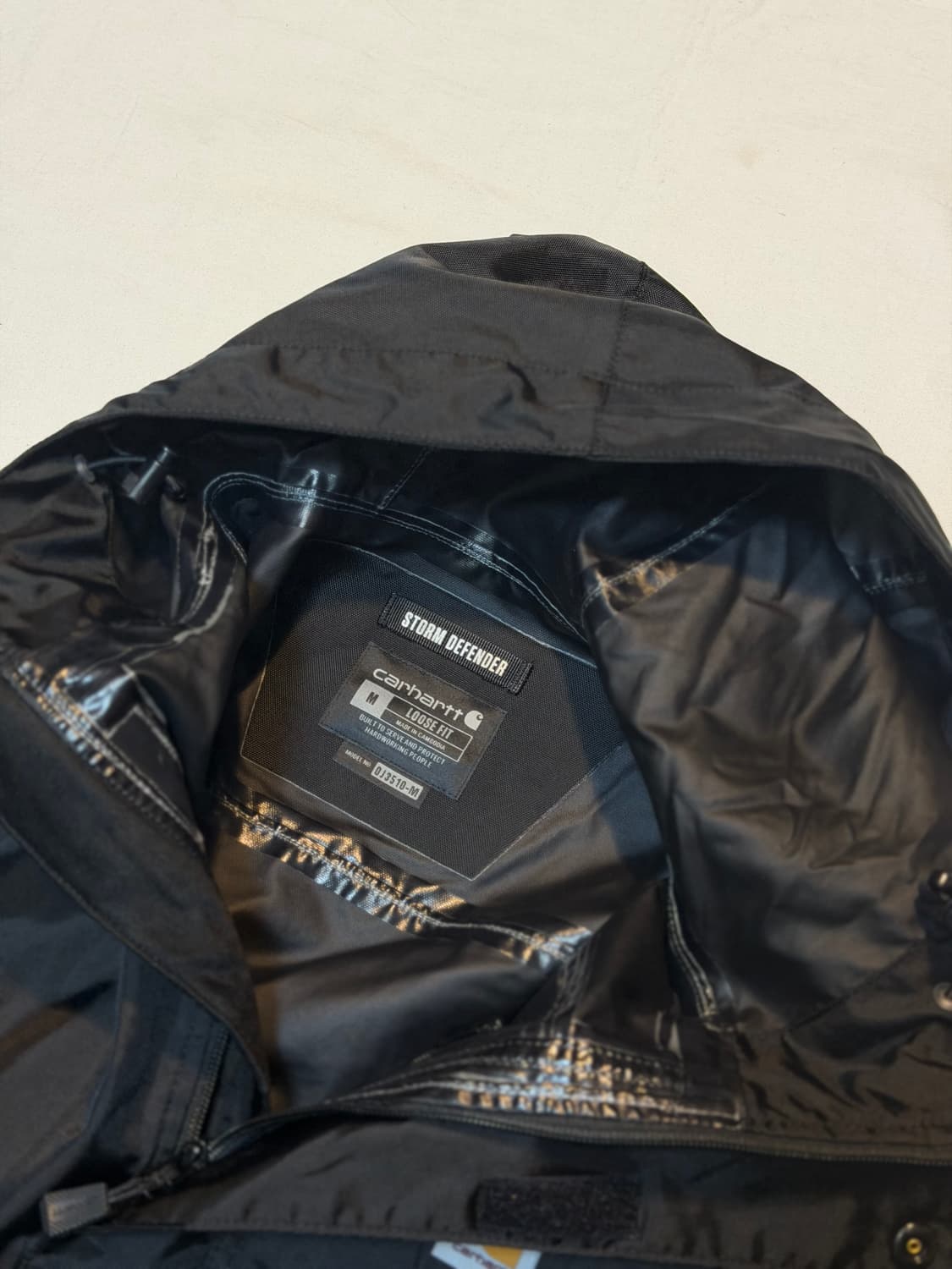 칼하트 OG 스톰디펜더 고프코어 바람막이 블랙 상품이미지4