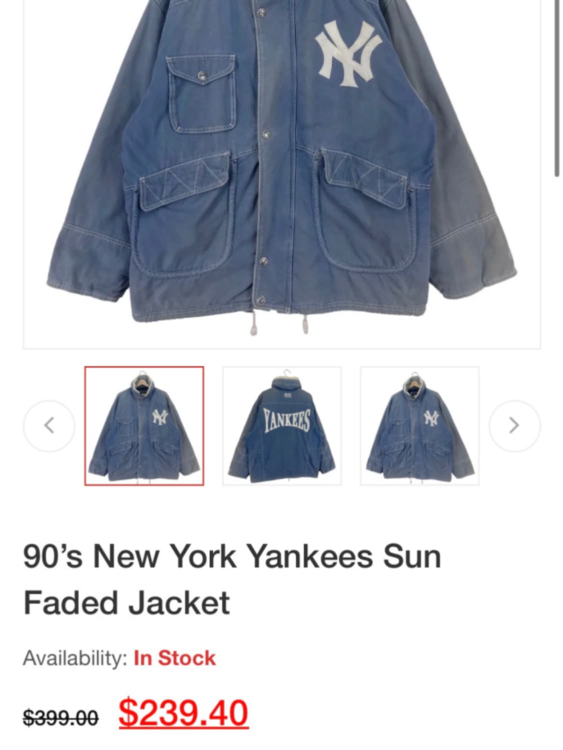 90's MIRAGE newyork yankees jacket 뉴욕양키즈 상품이미지10