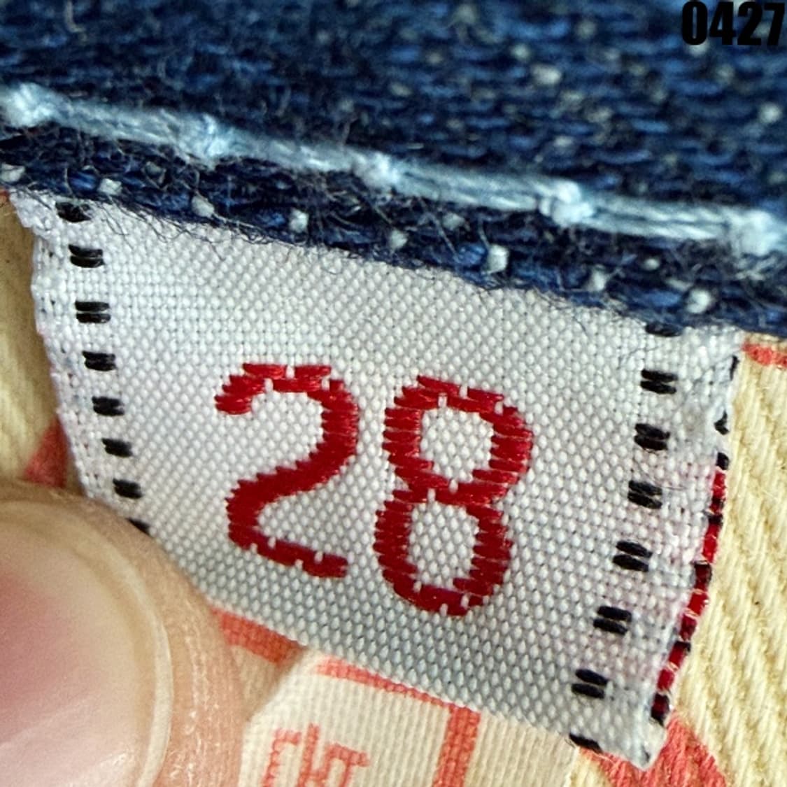 에비수 데님마스터 빅로고 백포켓 프린팅 데님 팬츠 28 0427 상품이미지6