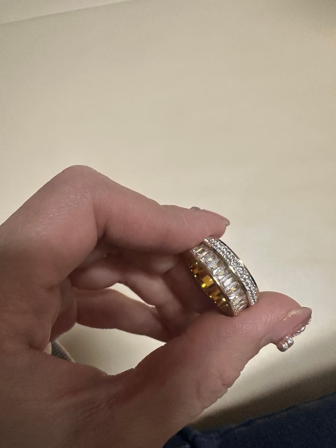 볼드 큐빅 반지 상품이미지1