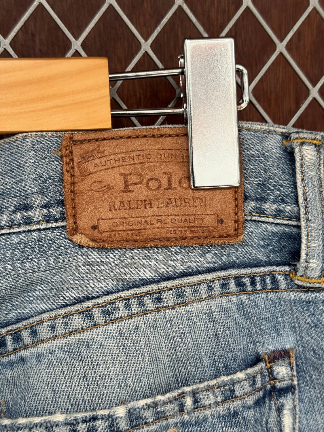 폴로랄프로렌 덩가리 연청 데님팬츠 32 상품이미지5
