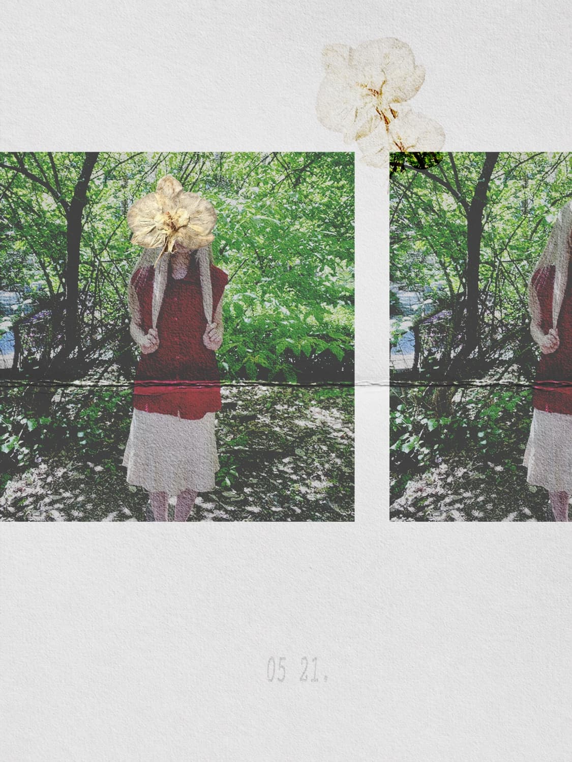 Chevron Stripe Skirt 베이지 스트라이프 스커트 상품이미지4