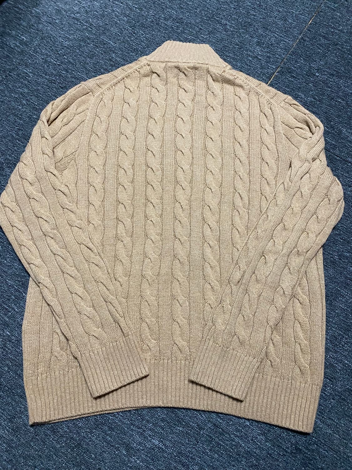 [정리] 1회착용  최신QR택 폴로 케이블 하프집업  급처 상품이미지8