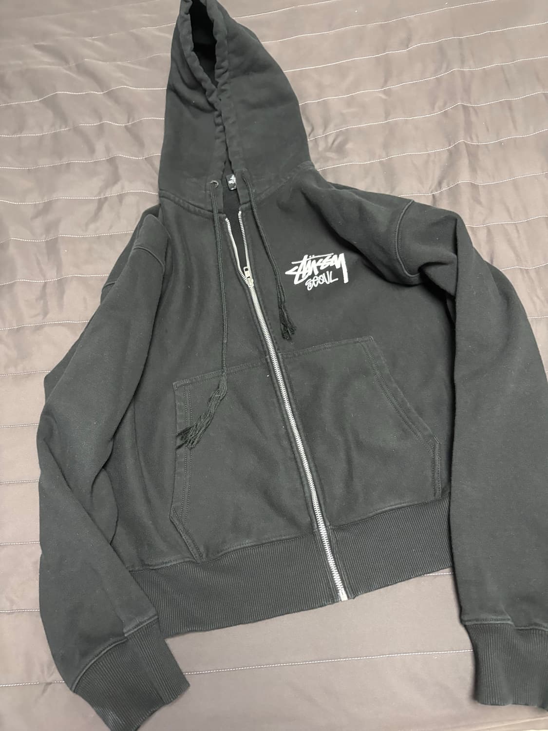 스투시 서울 스탁 후드집업 M 상품이미지2