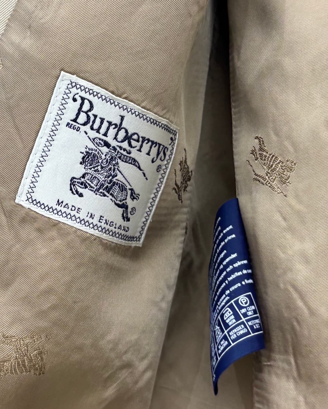 Burberry 버버리 베이지 울 싱글 자켓 상품이미지7