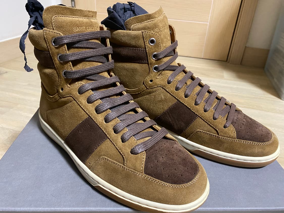 생로랑 스웨이드 하이탑 스니커즈 상품이미지2