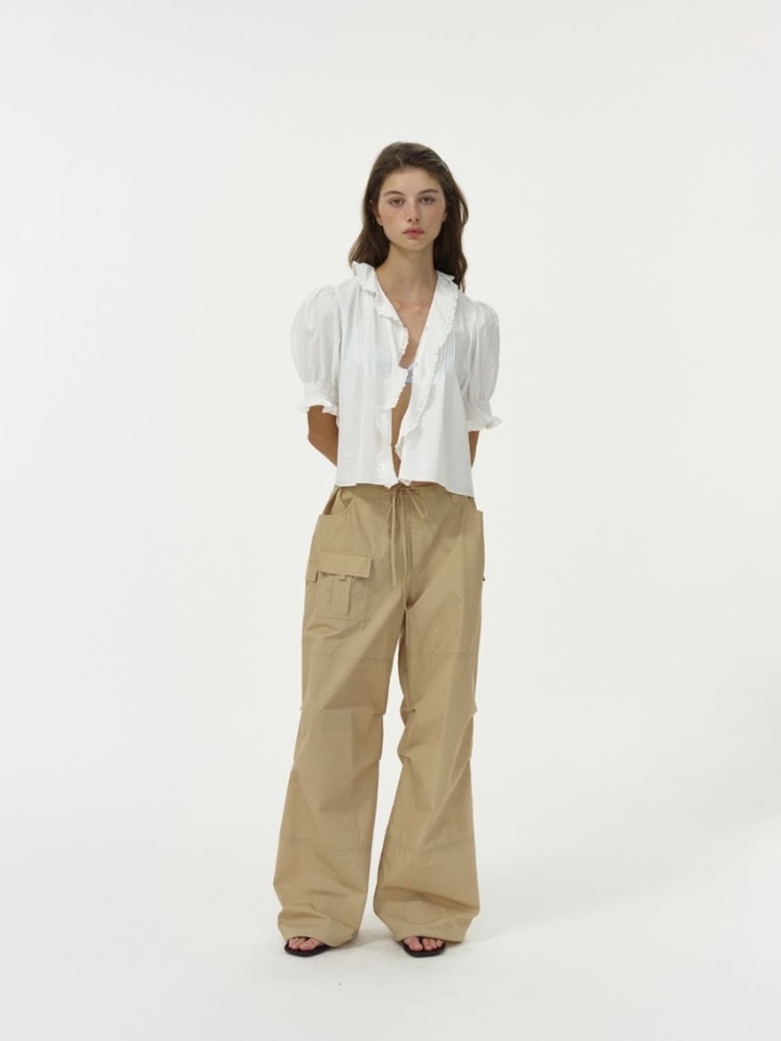 리본빛 rosie ruffle blouse 상품이미지3