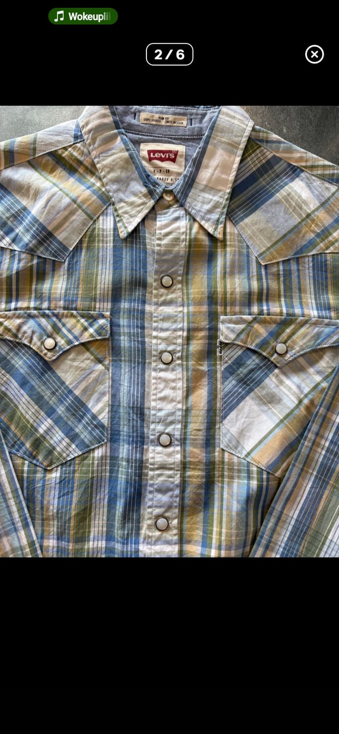 리바이스 화이트탭 웨스턴셔츠 상품이미지2