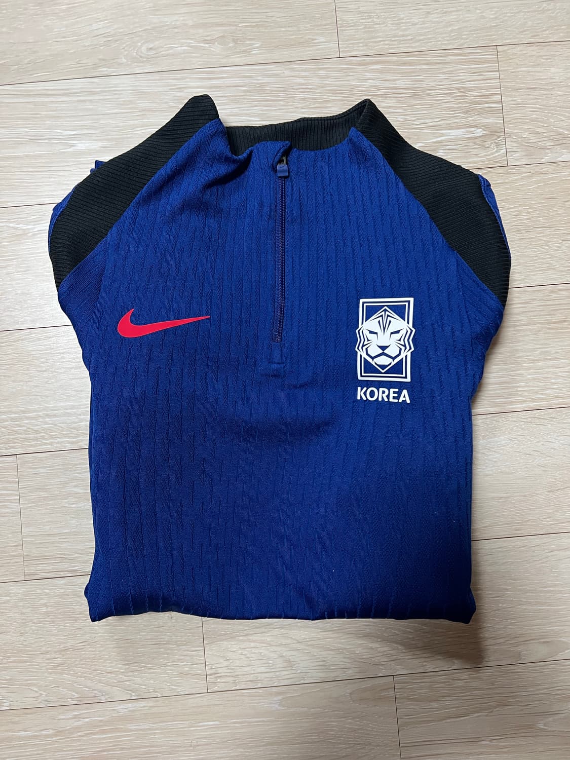 [새상품] M) 나이키 드라이핏 스트라이크 사커 니트 드릴탑 블루 상품이미지3