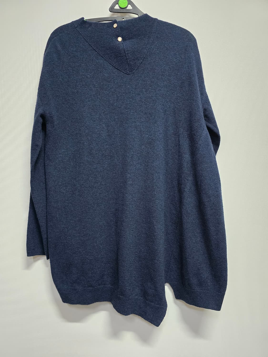 마인 네이비 언발란스 니트 스웨터 상품이미지6