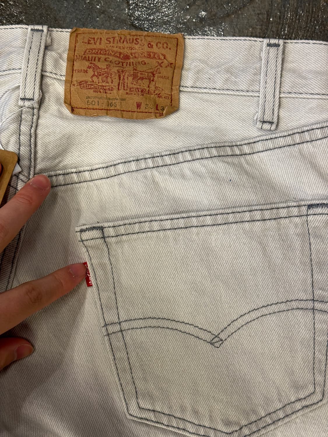 90s made in USA Levis 리바이스 501 W33 L34 상품이미지5