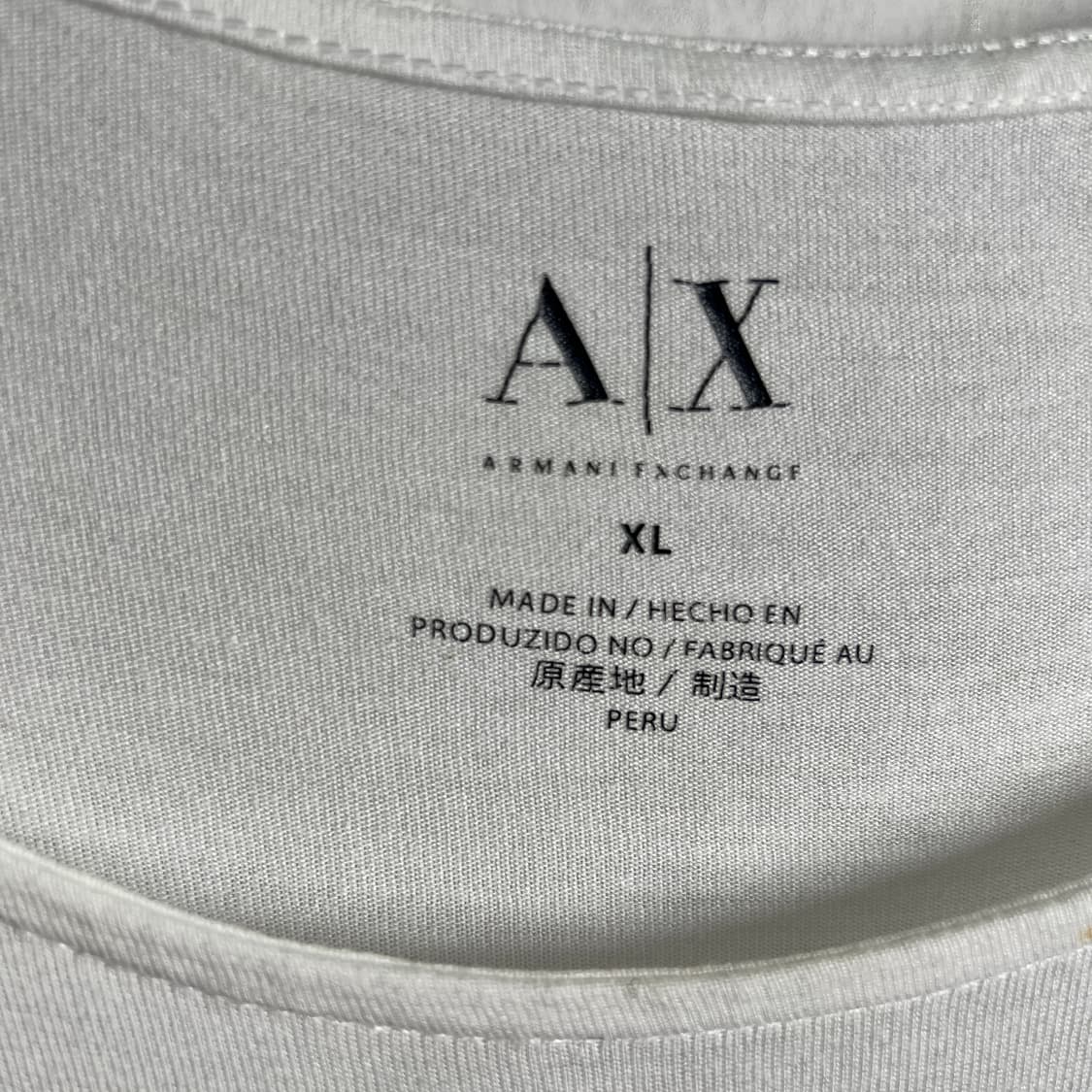 아르마니 익스체인지 그래픽 스쿱 넥 반팔 티셔츠 XL 상품이미지4