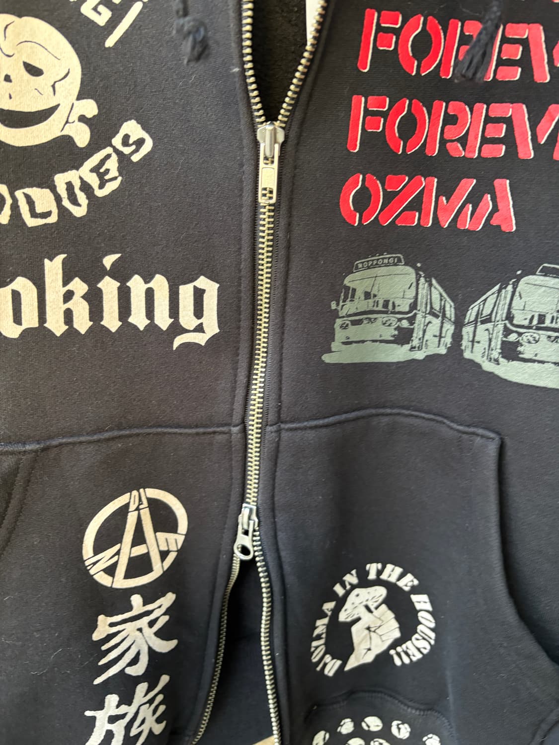 DJ OZMA 오피셜 라이센스 펑크 후드집업 상품이미지4