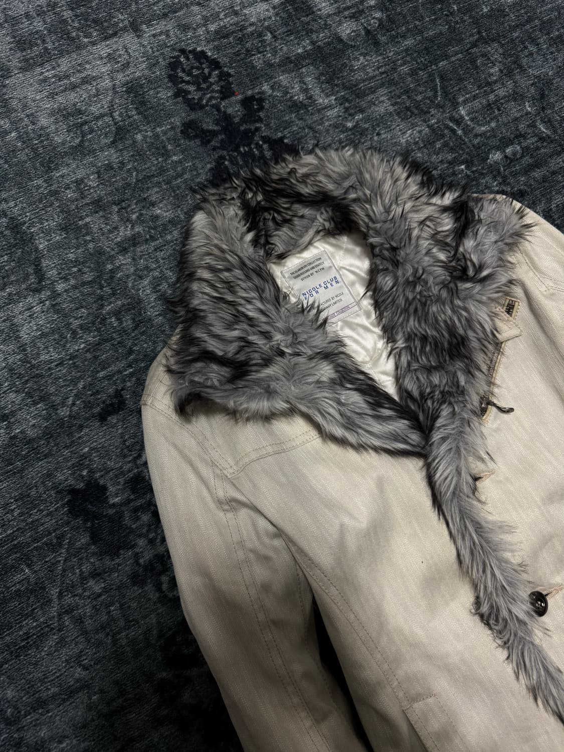 Nicole club for men trimming fur jacket 상품이미지2