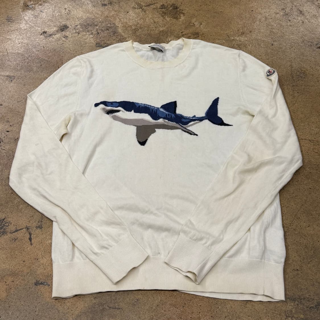 [정품] 몽클레어 상어 자수 니트 아이보리 b18 상품이미지2