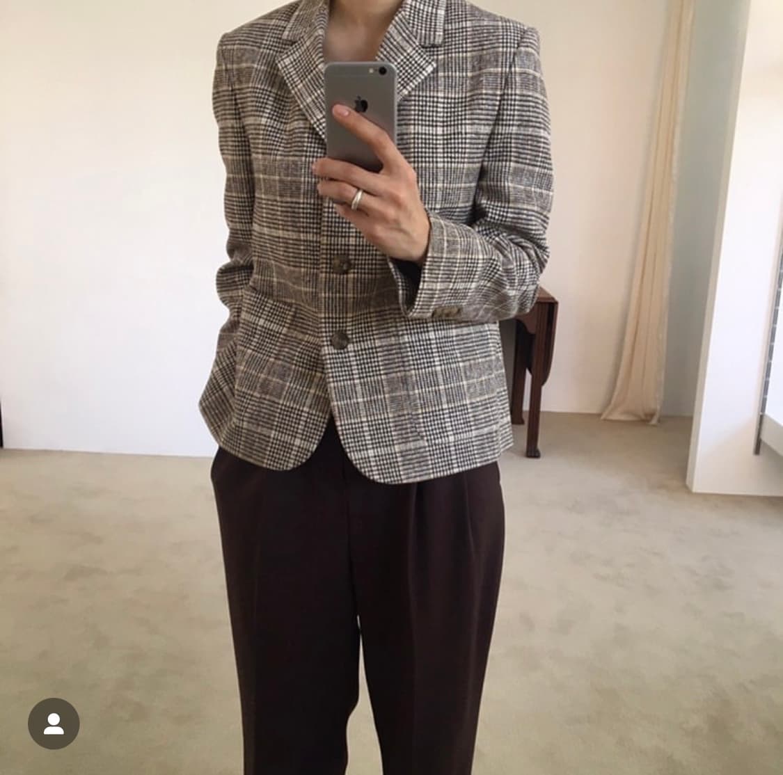 체크 코트  상품이미지1