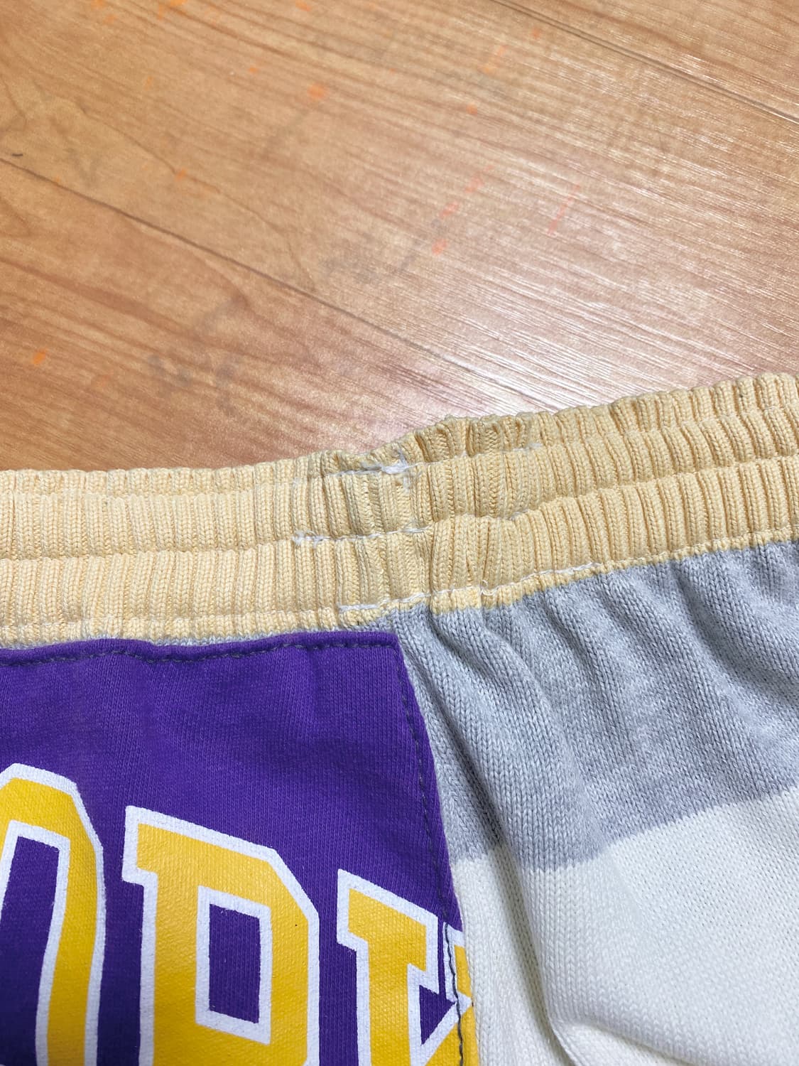 Purple College Patch Lace-Up Mini Skirt 상품이미지5