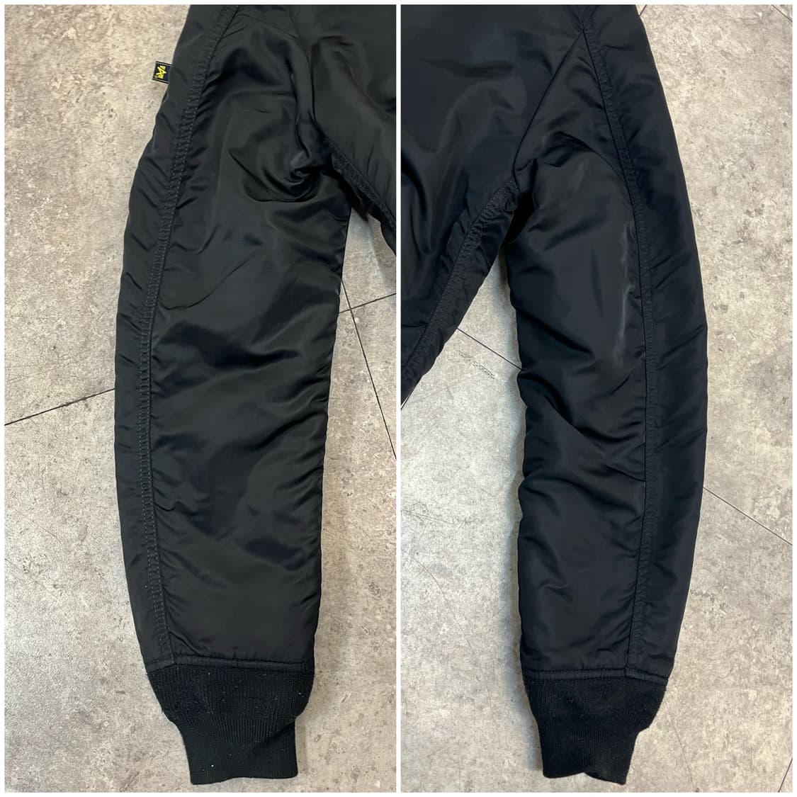 알파인더스트리 리버시블 ma1 항공점퍼 블랙 S #csz 2539   상품이미지6