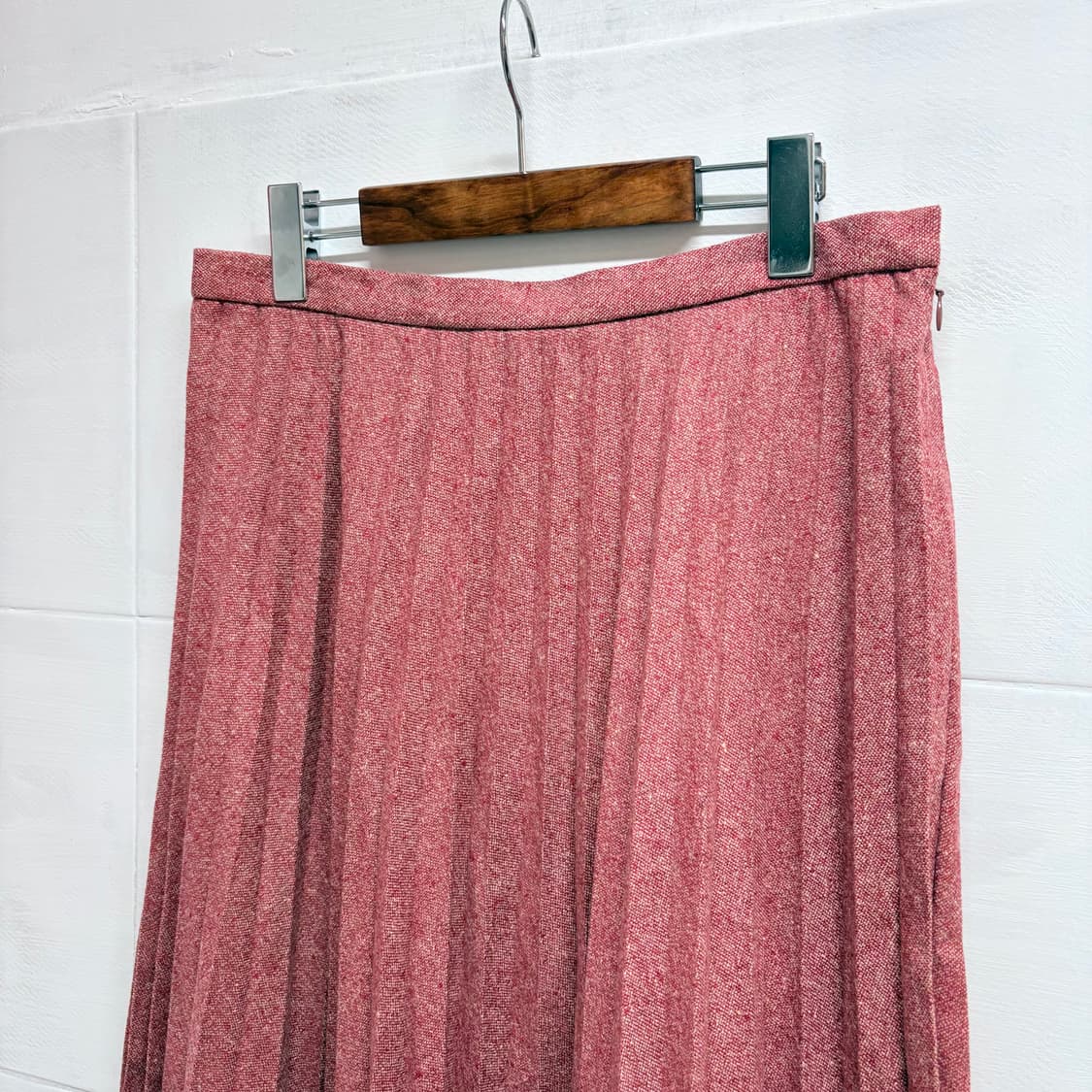 울캐미시어 보카시 플리츠 주름 롱 스커트  상품이미지2