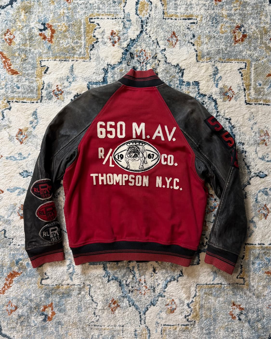 Polo Ralph Lauren Leather Varsity Jacket 상품이미지2