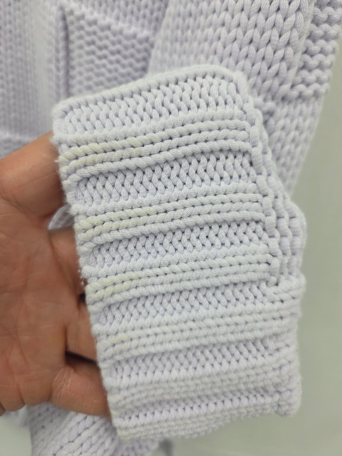 XS 22SS 가니 스마일로고 체커보드 가디건 니트 스웨터 상품이미지10