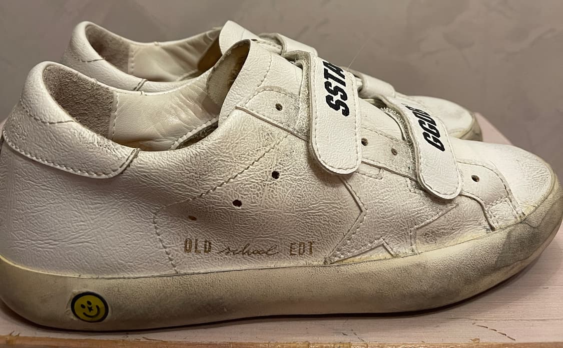 골든구스 올드스쿨에디션 벨크로 37(240) 사이즈 흰색 상품이미지2