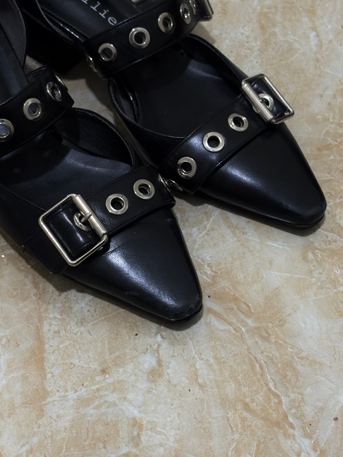 Amellie 아멜리에 black heather pumps 상품이미지4