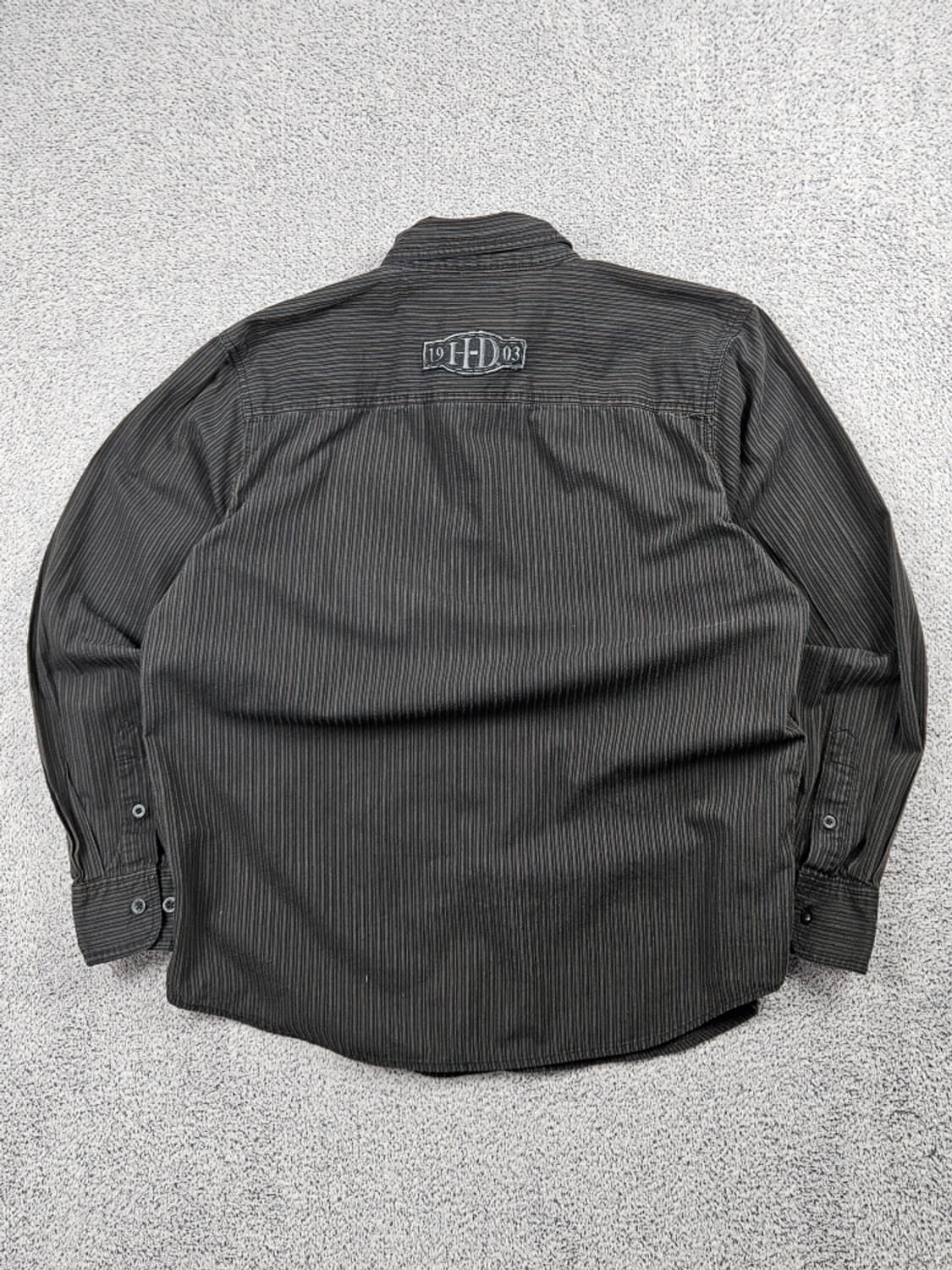 할리데이비슨 자수로고 스트라이프 버튼업 셔츠 ( L ) / 10470 상품이미지5