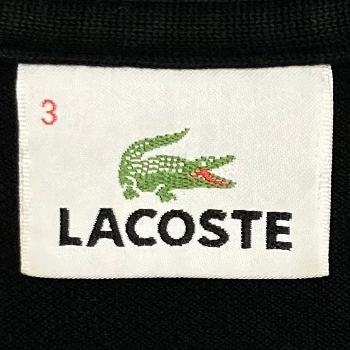 Lacoste 신형 로고 블랙 카라티 상품이미지3