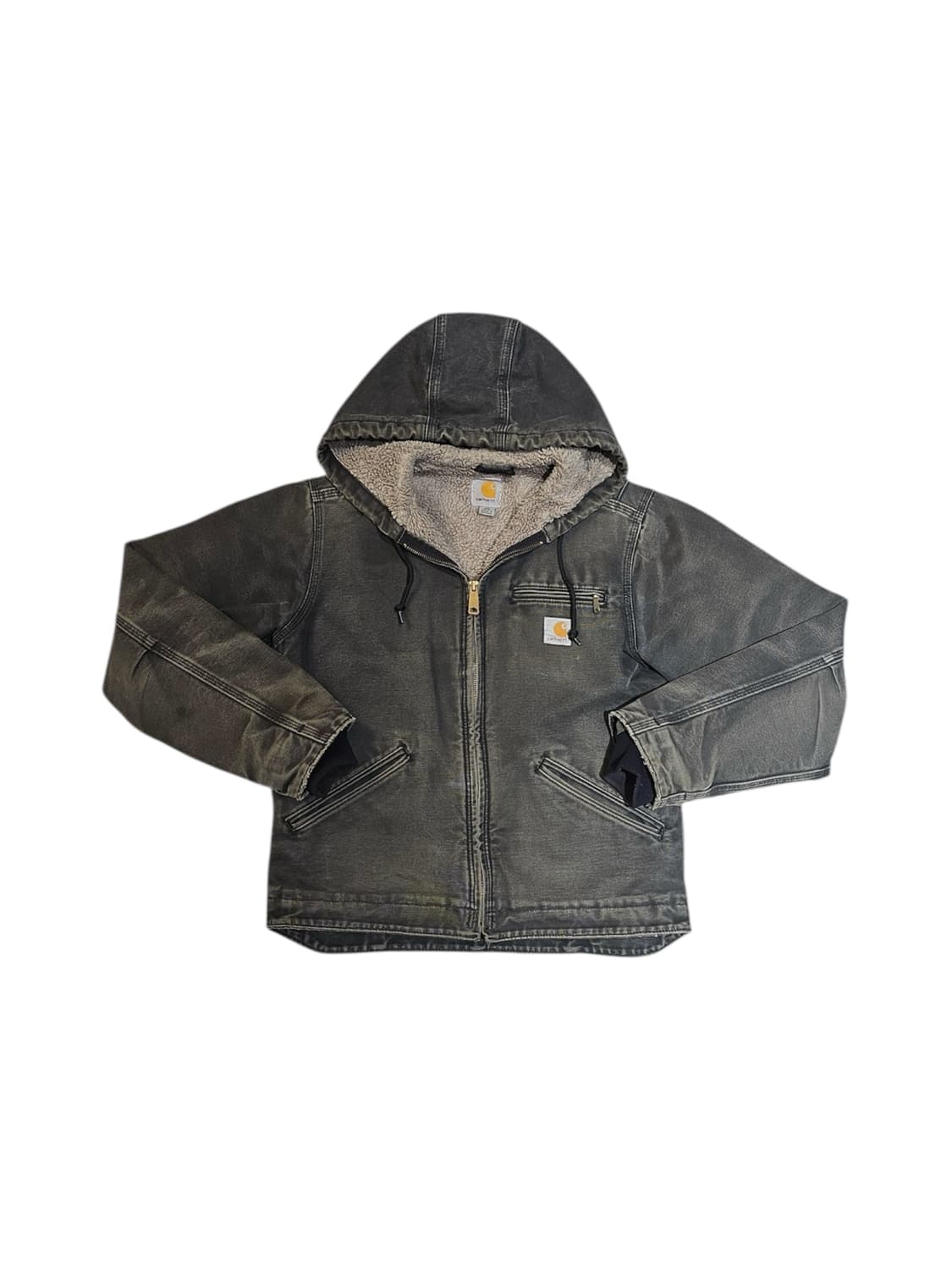 칼하트 빈티지 워싱 후드집업 상품이미지1