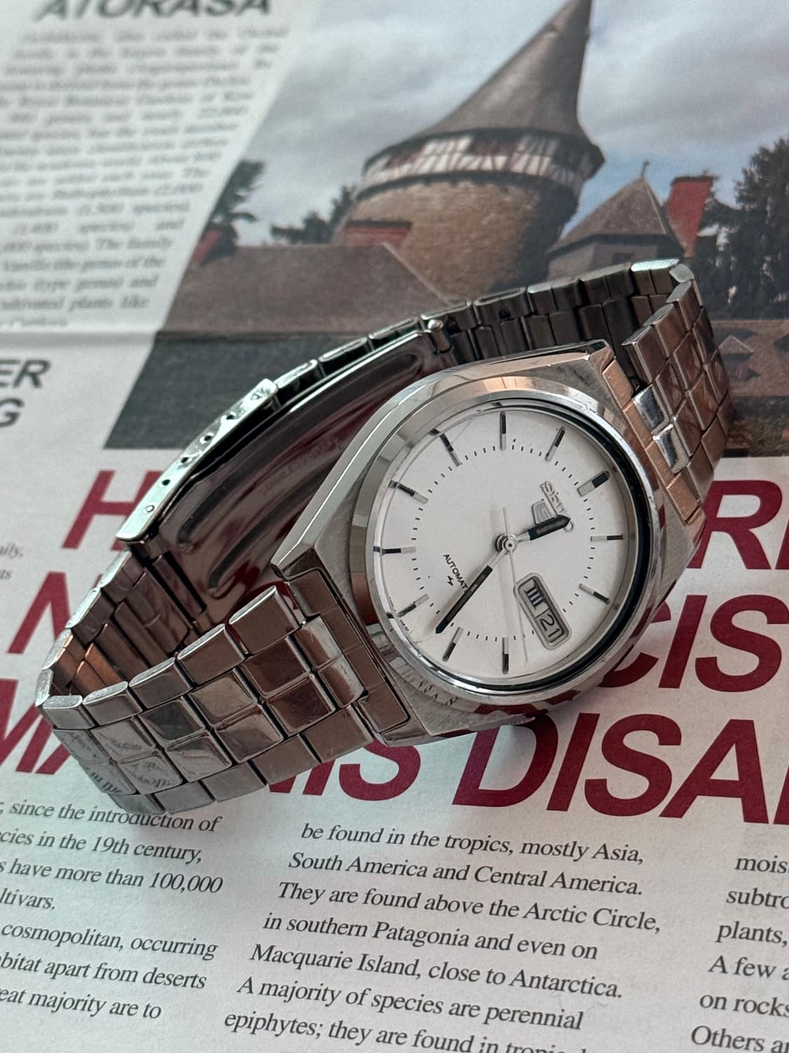 Seiko 세이코 5 Automatic White Diel 상품이미지3