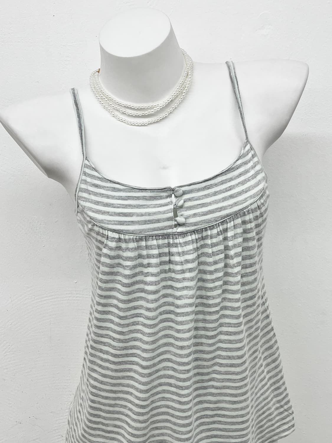 너드 니혼진 스트라이프 버튼 탑 상품이미지2