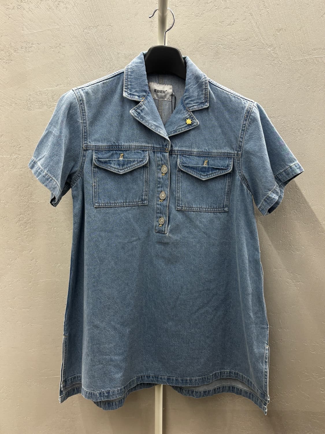 에르에르 데님 반팔 원피스 2XS 상품이미지2