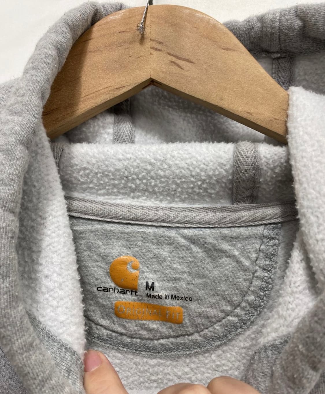 칼하트 그레이 코튼 후드티 M 상품이미지7