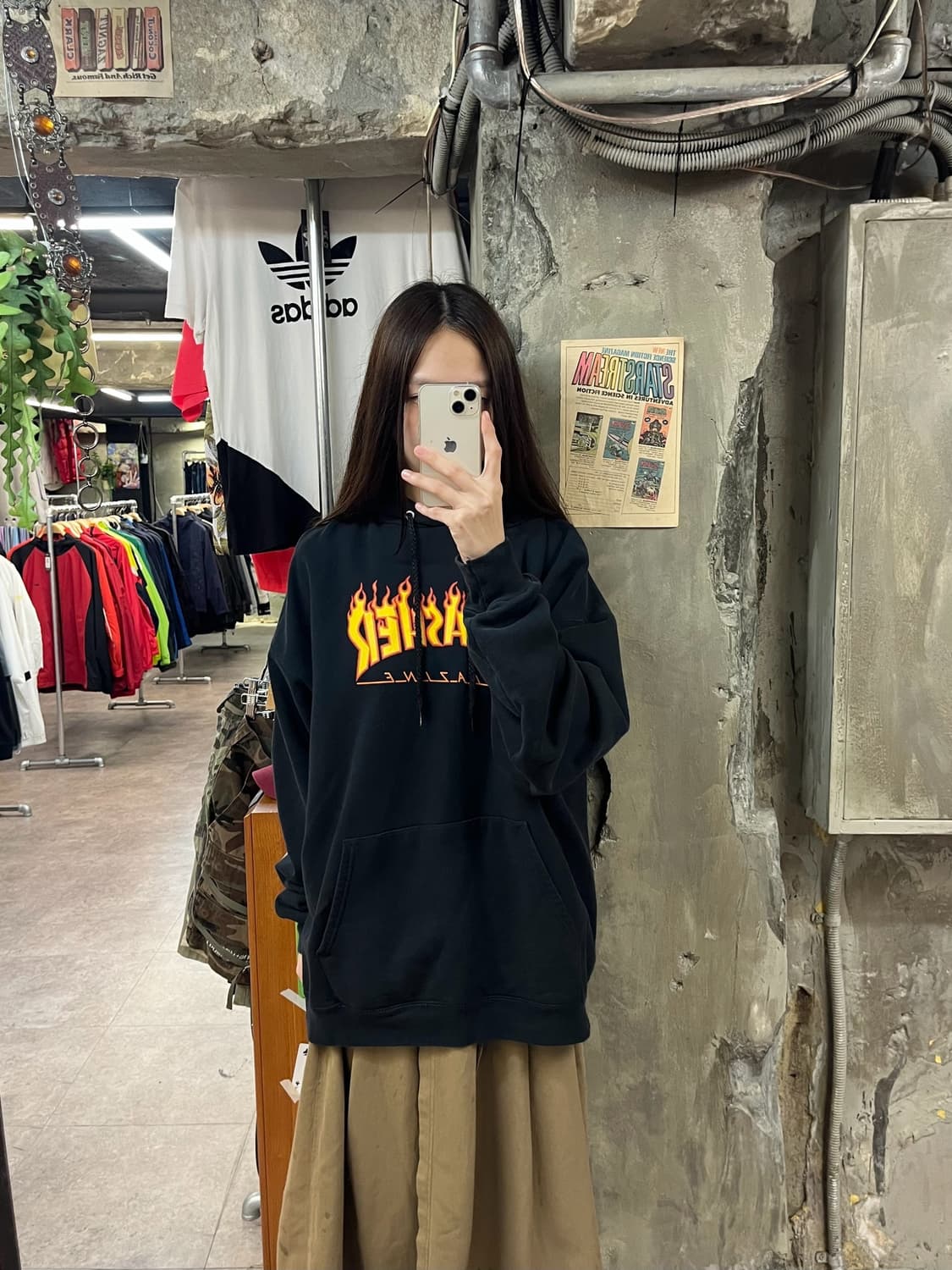 트레셔 후드티 블랙 #csz1548 상품이미지2