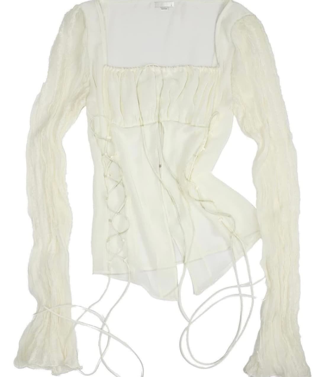 Bonnae lace up blouse 본네 블라우스 상품이미지1