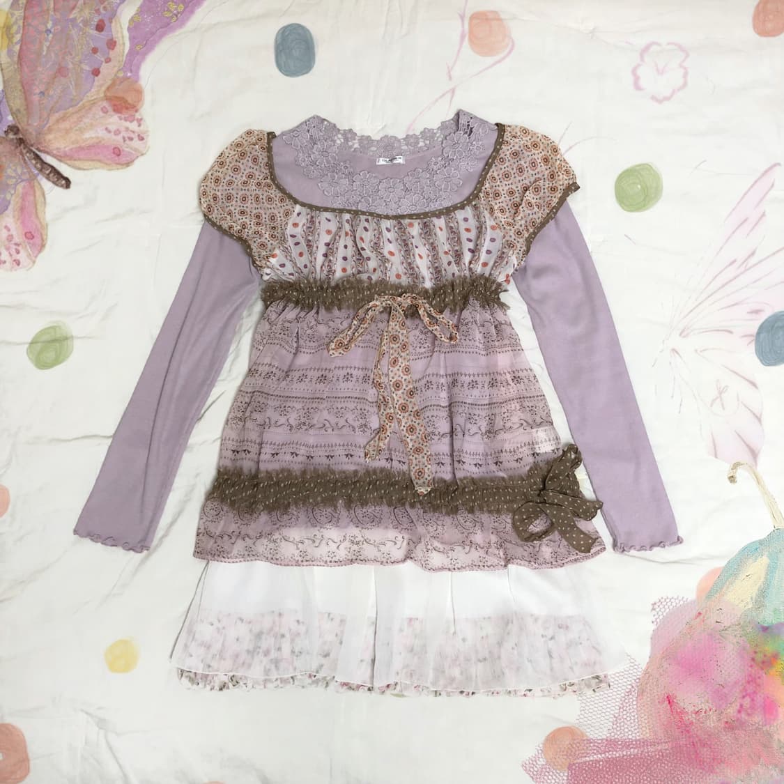 Japanese Vintage 𓏲𓇬 하구미 모리걸 코디 세트 3p 상품이미지1
