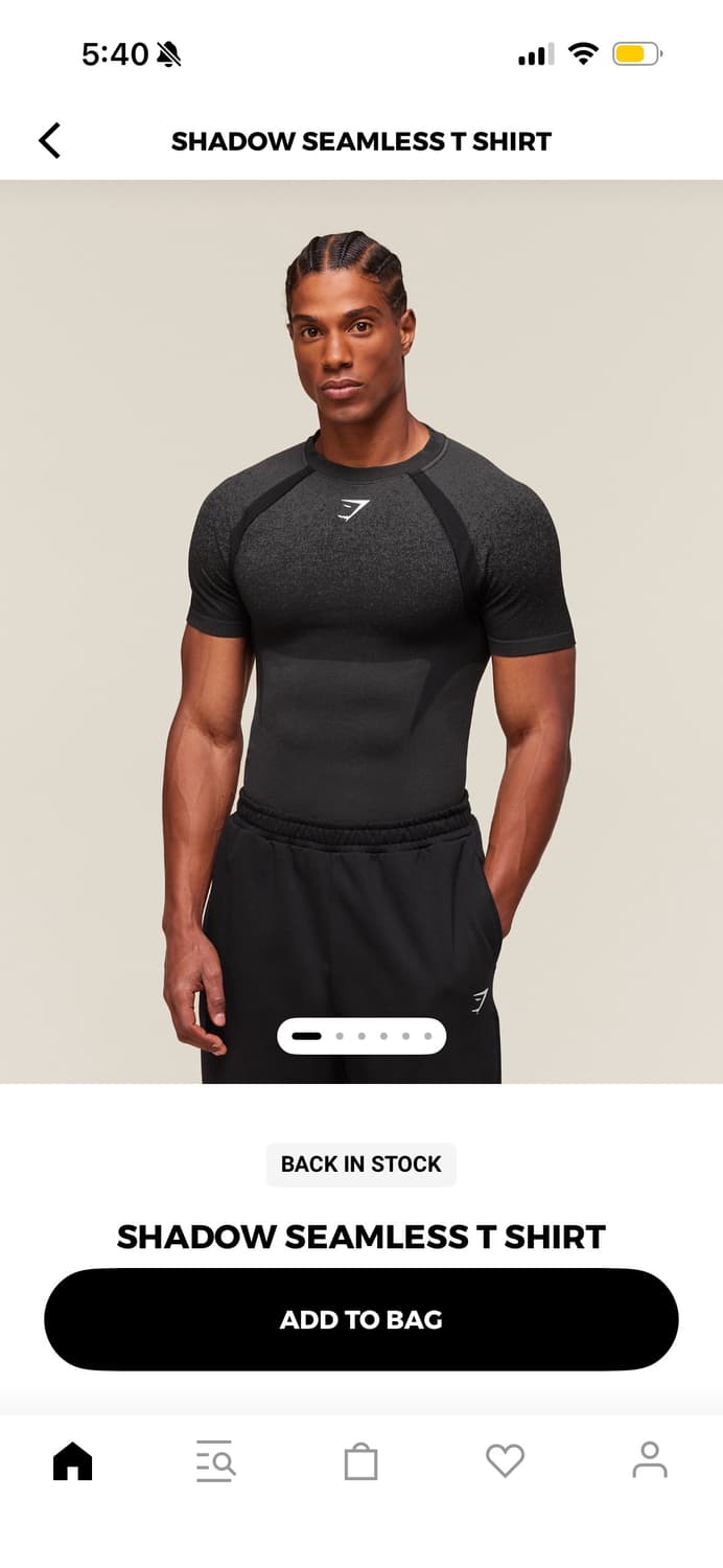 짐샤크 쉐도우심리스 반팔 상품이미지1