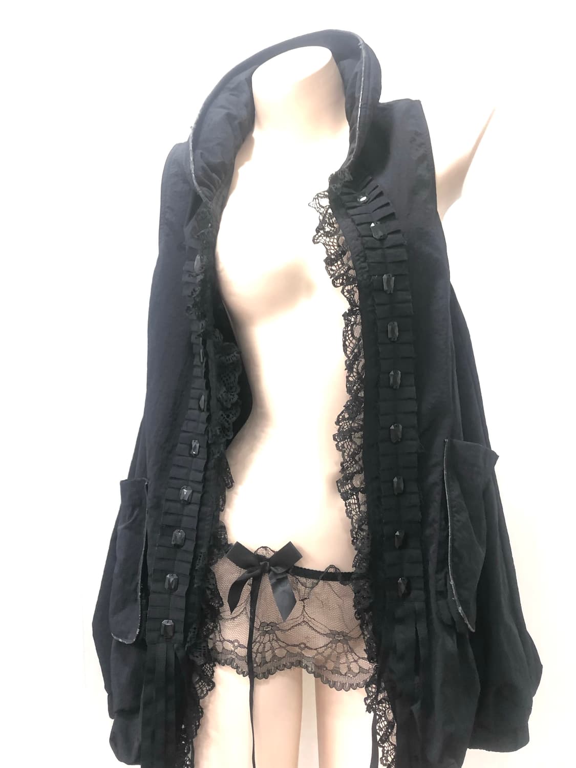 archive gothic lace layered vest 상품이미지3