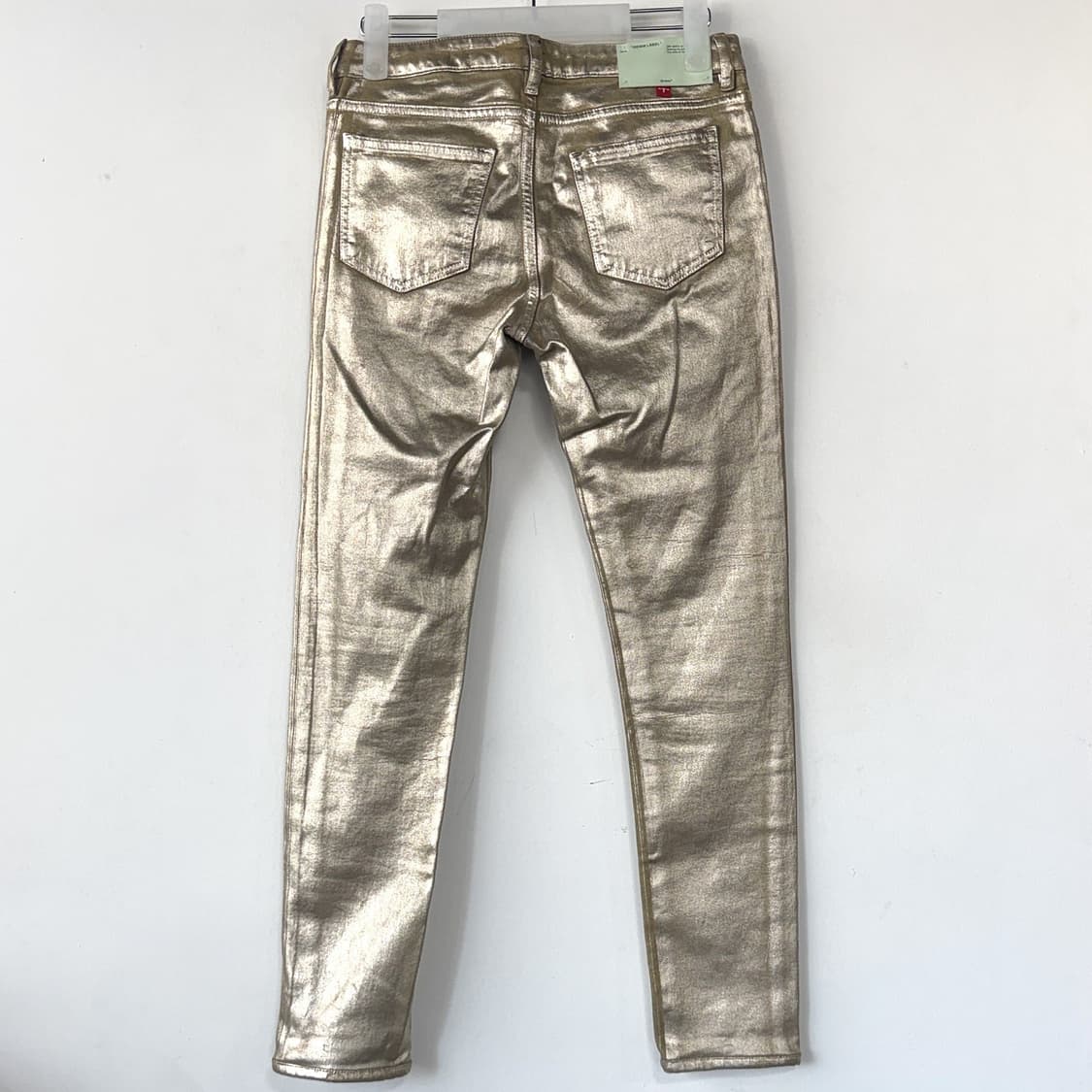 오프화이트 메탈릭 스키니 진 (27) 상품이미지5