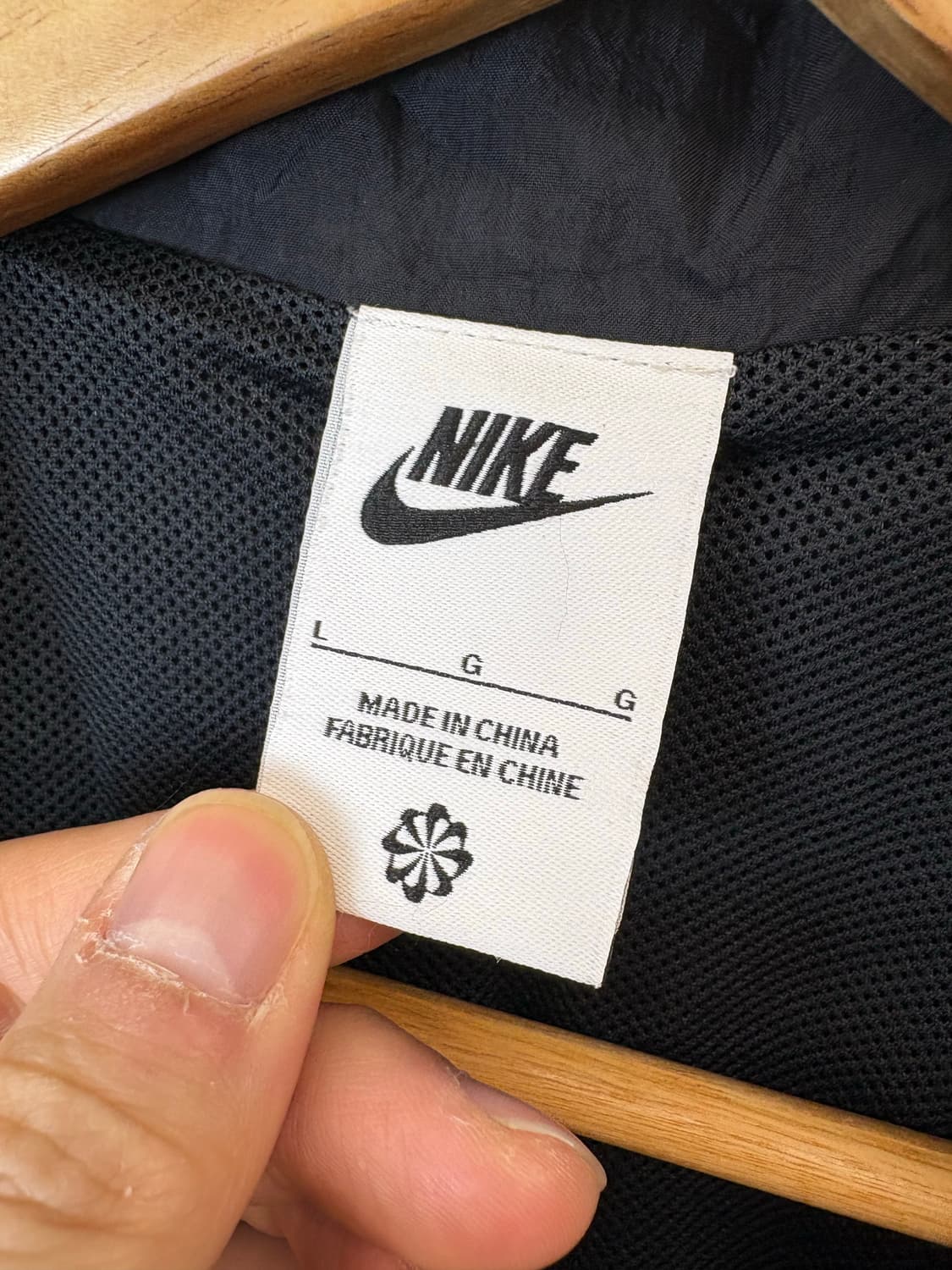 나이키 스우시 빅로고 우븐 바람막이 블랙 상품이미지5