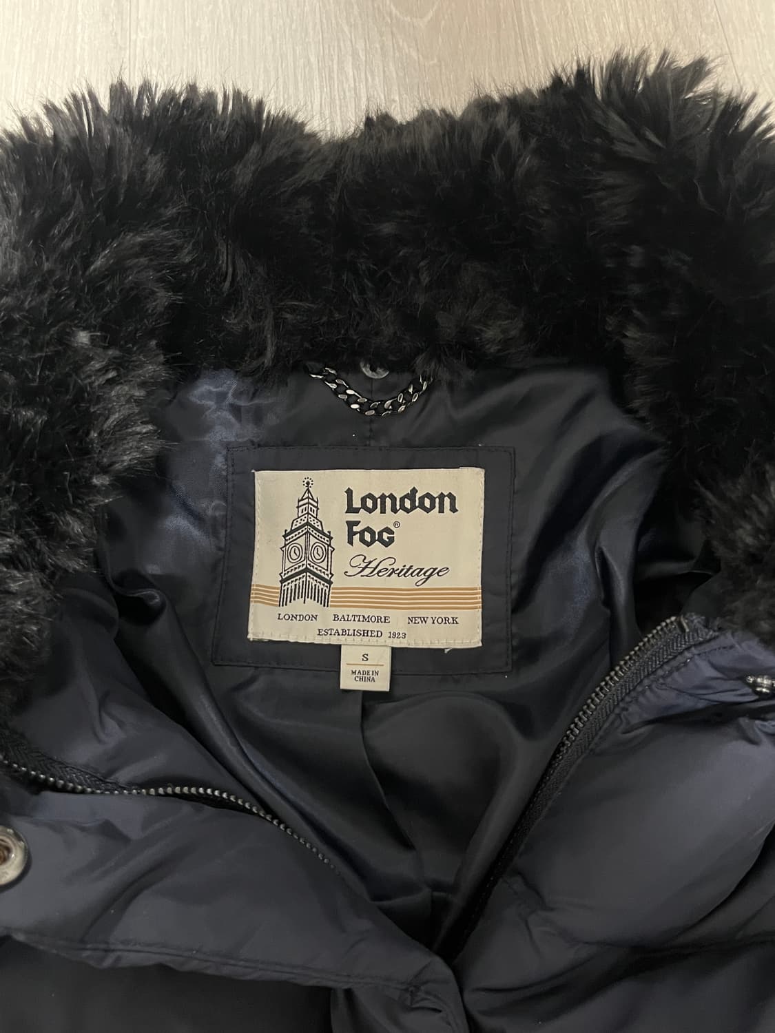 London Fog Heritage 롱패딩 블랙 S (퍼탈부착가능) 상품이미지6