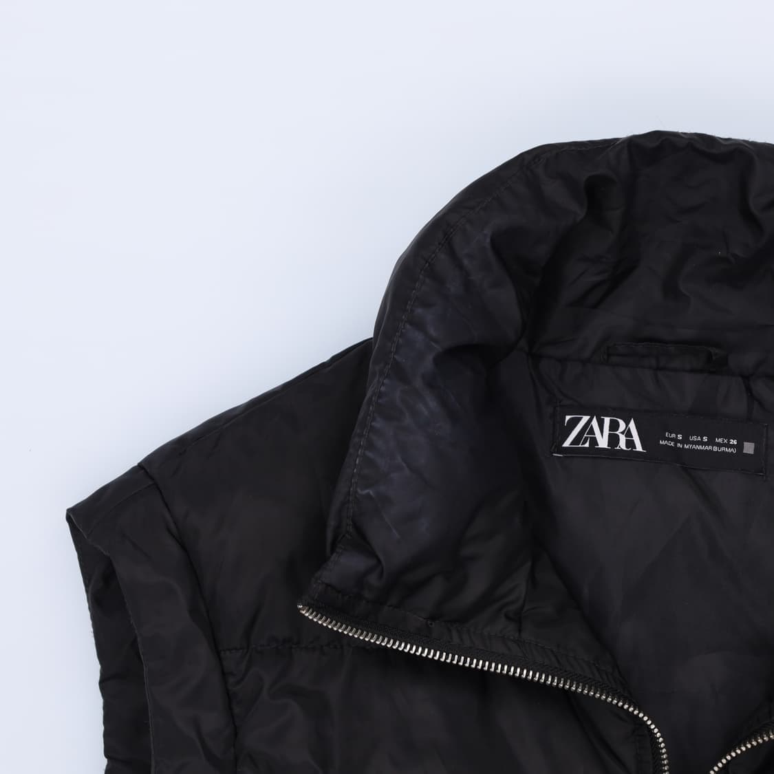 [S] 자라 여성 크롭 패딩 조끼 베스트 0119J 상품이미지5