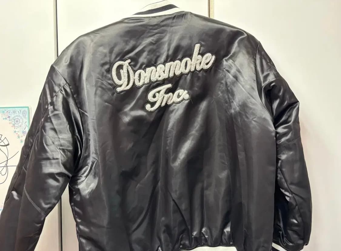 플레이보이st 해골 토끼 고스펑크 누빔 항공점퍼 아우터 블루종 상품이미지4