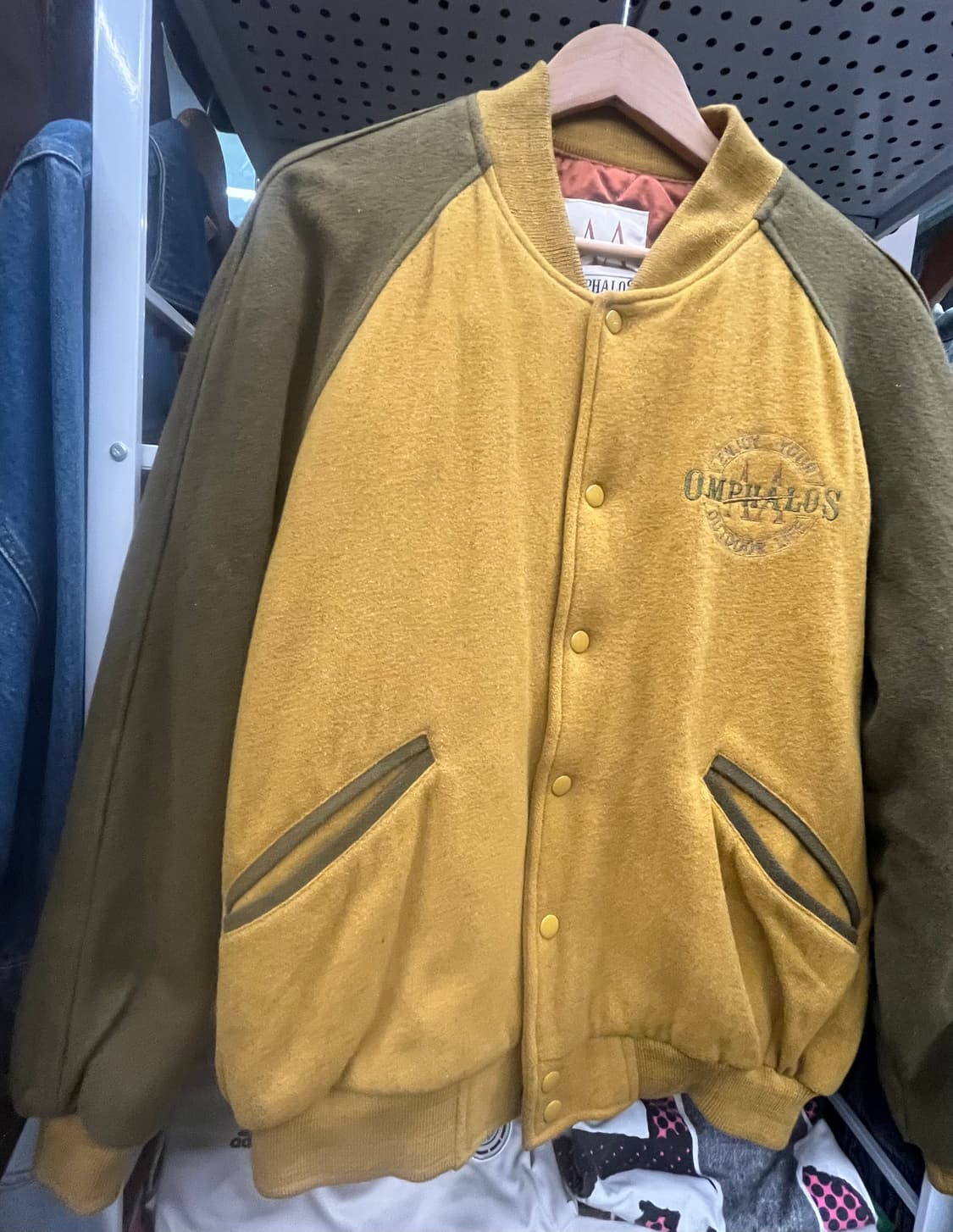 90s 옴팔로스 야구 점퍼 배색 자켓 상품이미지4