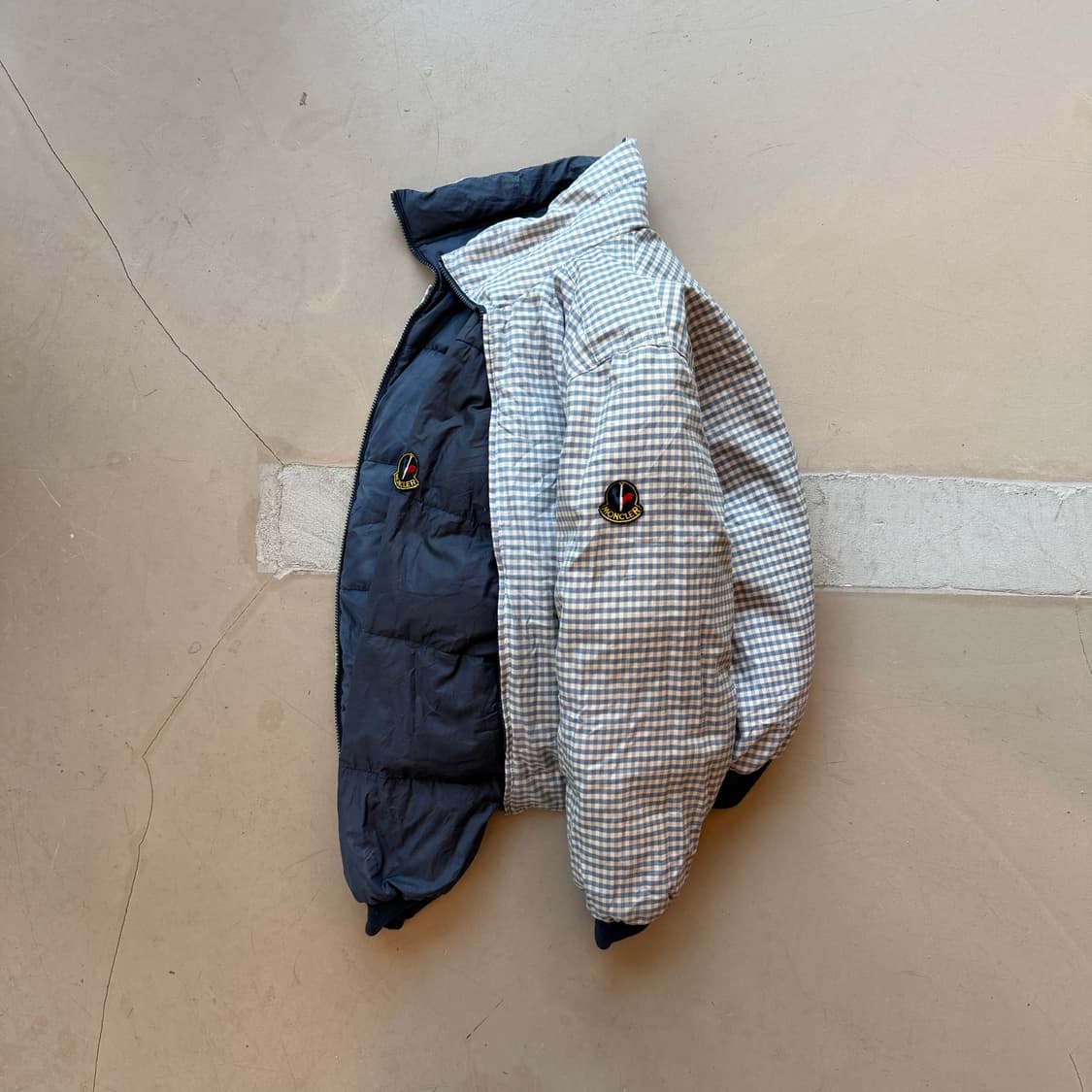 80s 몽클레어 리버시블 다운 푸퍼 상품이미지1