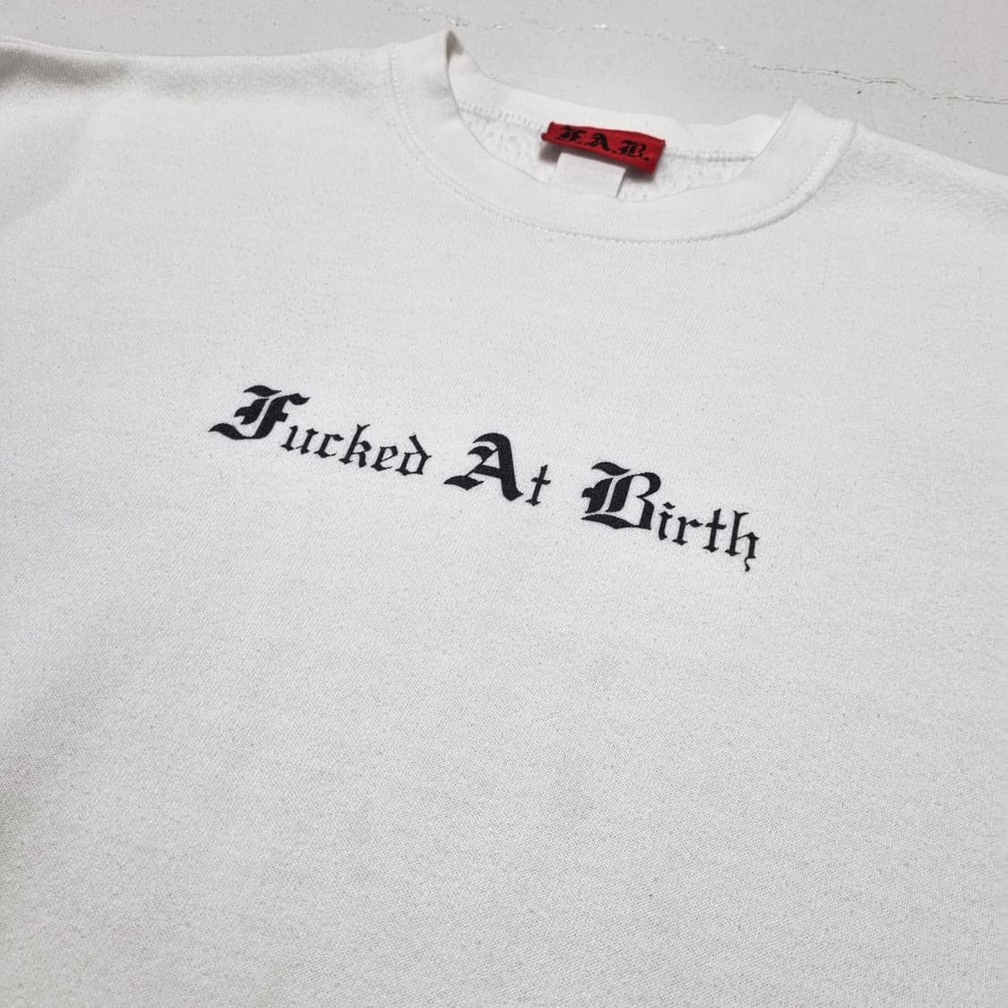 90S F.A.B 고딕 레터링 맨투맨 - M 상품이미지4