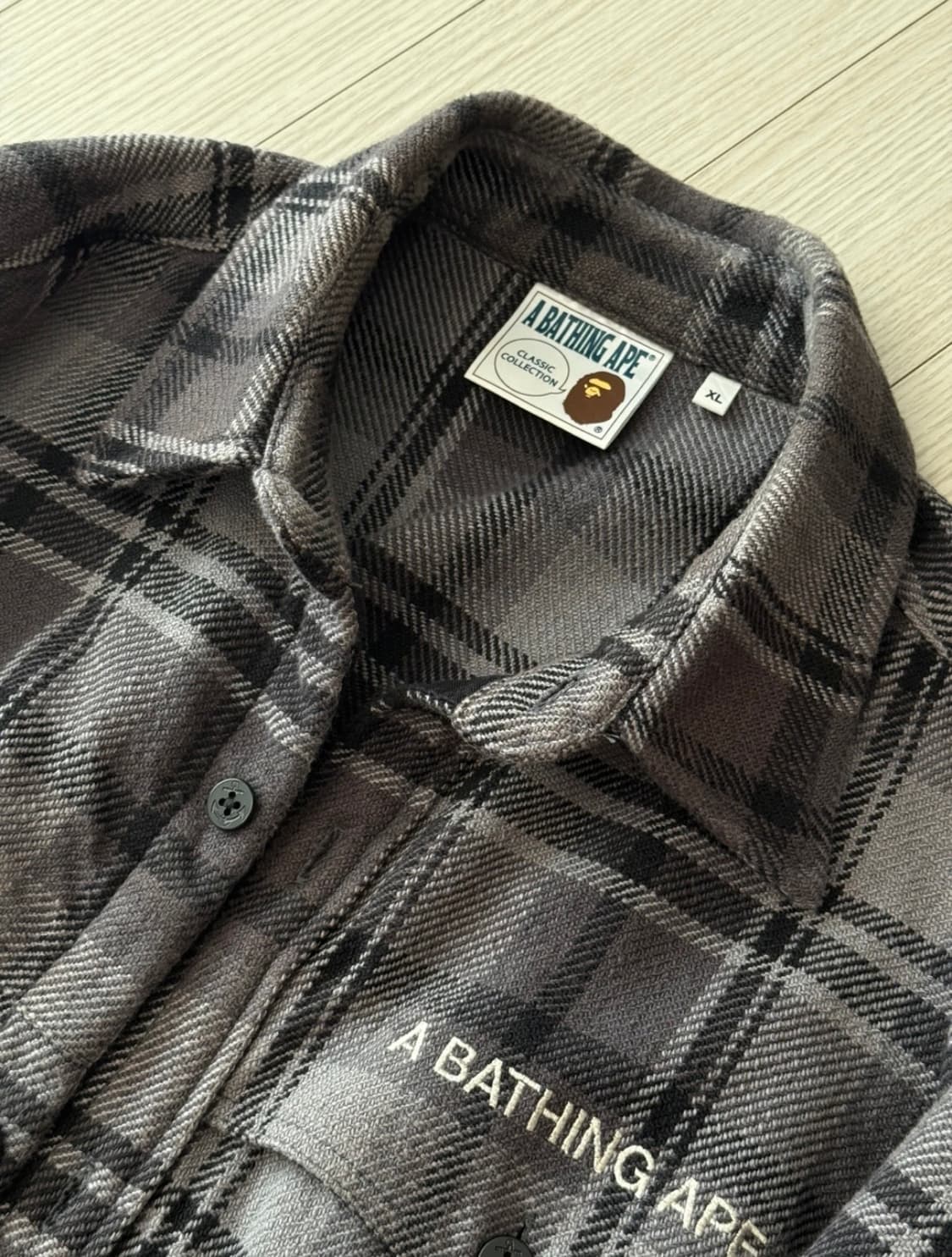 베이프 체크셔츠 자켓 판매합니디 상품이미지3