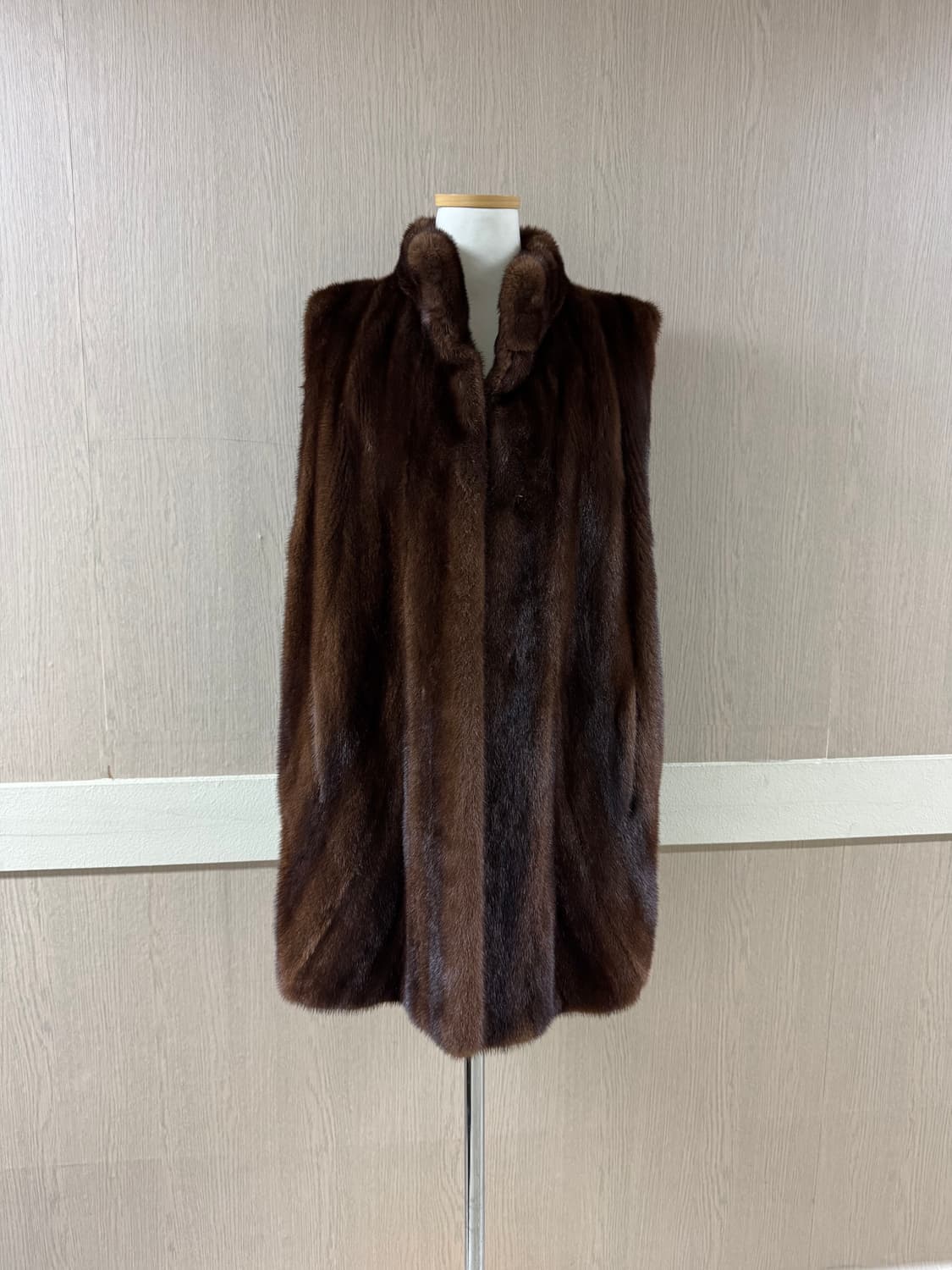 진도 아메리칸퍼워드 브라운 풀스킨 밍크 베스트 상품이미지1