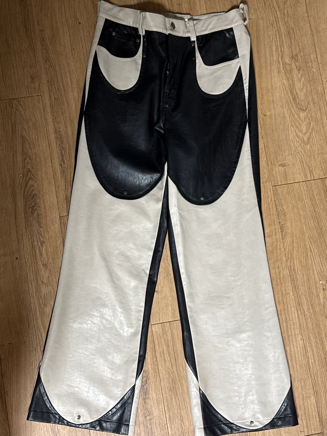 Anchovi mechanic pants 앤초비 레더팬츠 상품이미지1